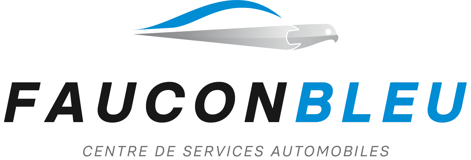Logo de Faucon Bleu de Centre de Services Automobiles
